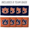 YouTheFan Officially-Licensed NCAA Set of 8 Cornhole Bags – All Weather Dual Sided Slide & Stop – Regulation Size with Carry case(Auburn Tigers)