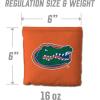 YouTheFan Officially-Licensed NCAA Set of 8 Cornhole Bags – All Weather Dual Sided Slide & Stop – Regulation Size with Carry case(Florida Gators)