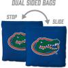 YouTheFan Officially-Licensed NCAA Set of 8 Cornhole Bags – All Weather Dual Sided Slide & Stop – Regulation Size with Carry case(Florida Gators)