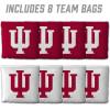 YouTheFan Officially-Licensed NCAA Set of 8 Cornhole Bags – All Weather Dual Sided Slide & Stop – Regulation Size with Carry case(Indiana Hoosiers)