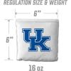 YouTheFan Officially-Licensed NCAA Set of 8 Cornhole Bags – All Weather Dual Sided Slide & Stop – Regulation Size with Carry case(Kentucky Wildcats)