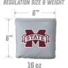 YouTheFan Officially-Licensed NCAA Set of 8 Cornhole Bags – All Weather Dual Sided Slide & Stop – Regulation Size with Carry case(Mississippi State Bulldogs)
