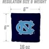 YouTheFan Officially-Licensed NCAA Set of 8 Cornhole Bags – All Weather Dual Sided Slide & Stop – Regulation Size with Carry case(North Carolina Tar Heels)