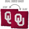 YouTheFan Officially-Licensed NCAA Set of 8 Cornhole Bags – All Weather Dual Sided Slide & Stop – Regulation Size with Carry case(Oklahoma Sooners)