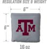 YouTheFan Officially-Licensed NCAA Set of 8 Cornhole Bags – All Weather Dual Sided Slide & Stop – Regulation Size with Carry case(Texas A&M Aggies)