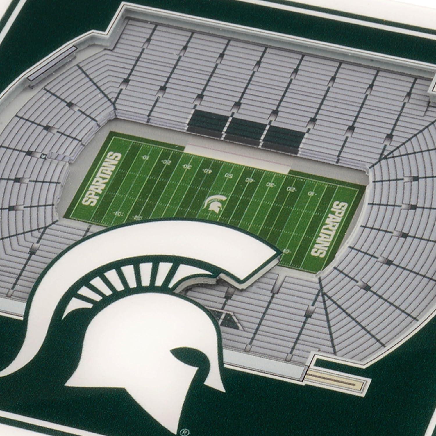 imageYouTheFan NCAA Licensed Fan Cribbage Wood Board GameMichigan State Spartans