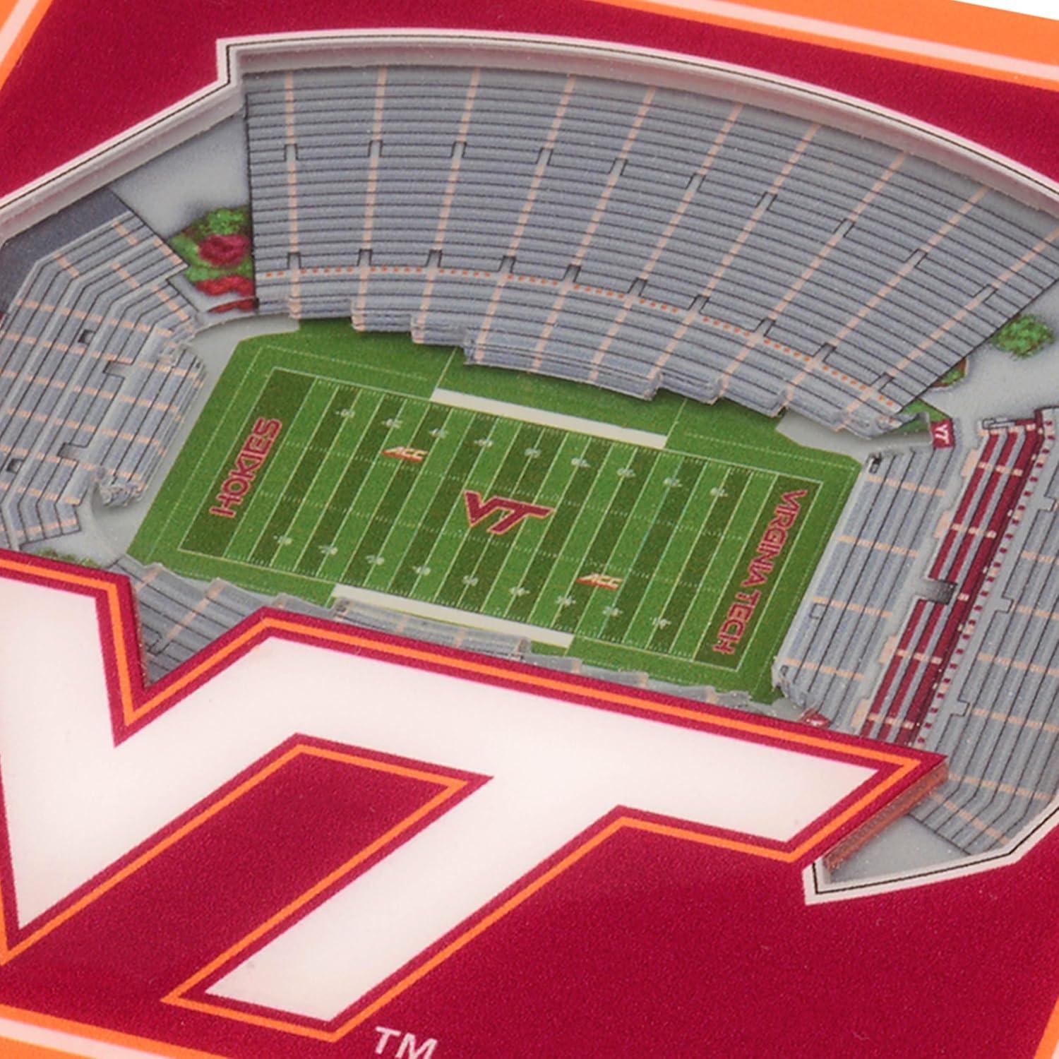 imageYouTheFan NCAA Licensed Fan Cribbage Wood Board GameVirginia Tech Hokies