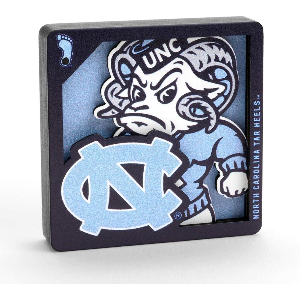 imageYouTheFan NCAA 3D Logo Series MagnetNorth Carolina Tar Heels