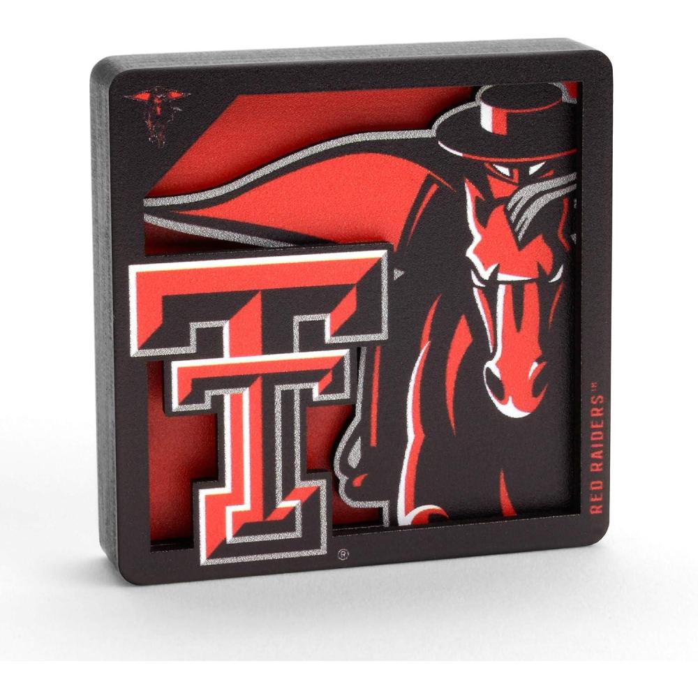imageYouTheFan NCAA 3D Logo Series MagnetTexas Tech Red Raiders