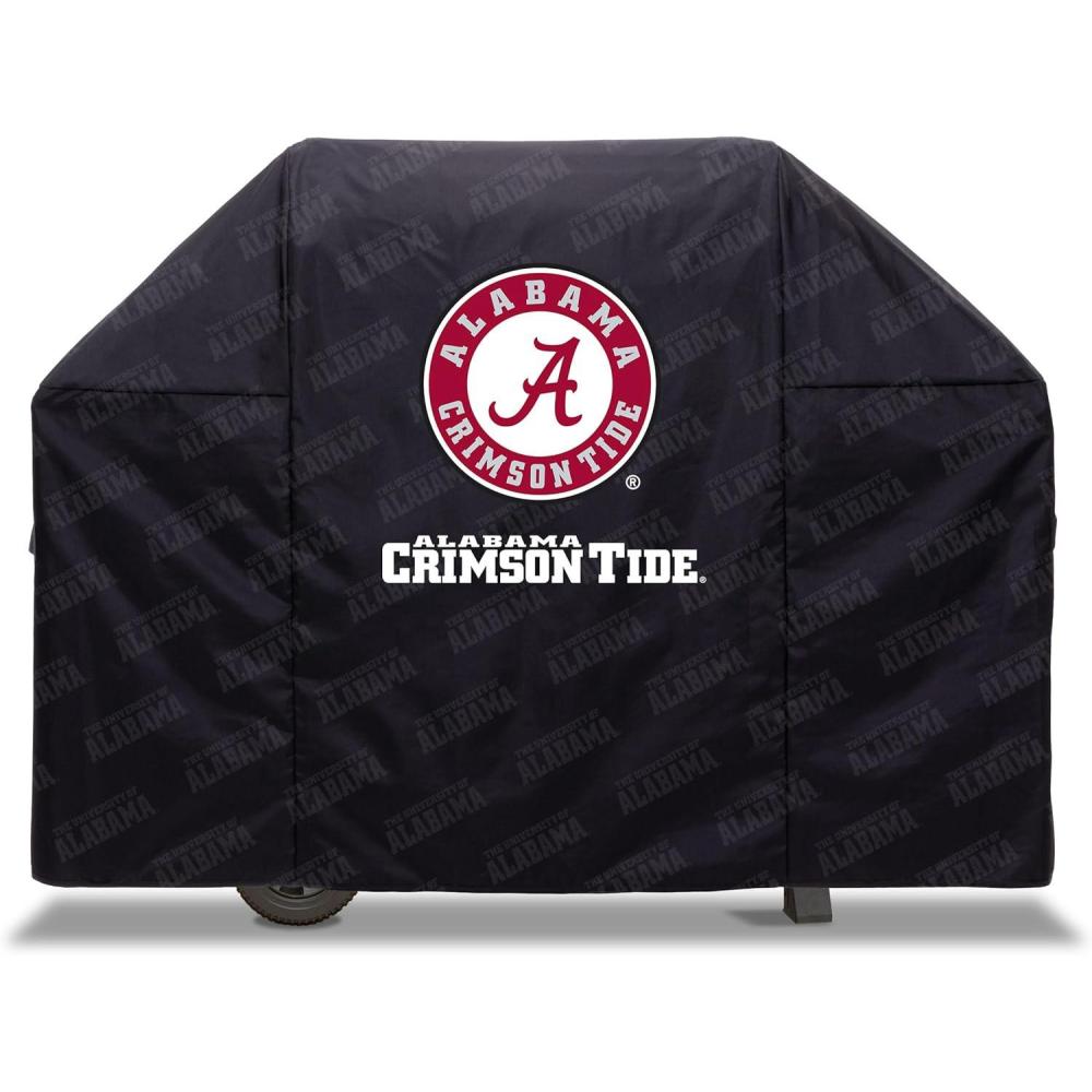 imageYouTheFan NCAA Heavy Duty Waterproof Grill Cover  UV Resistant Durable Polyester BBQ Cover Weatherproof Protection for Outdoor Gas or Charcoal Grills for Grills up to 5 WideAlabama Crimson Tide