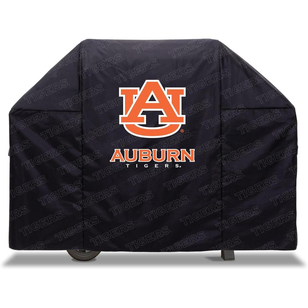 imageYouTheFan NCAA Heavy Duty Waterproof Grill Cover  UV Resistant Durable Polyester BBQ Cover Weatherproof Protection for Outdoor Gas or Charcoal Grills for Grills up to 5 WideAuburn Tigers