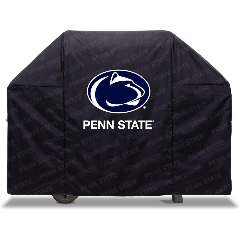 imageYouTheFan NCAA Heavy Duty Waterproof Grill Cover UV Resistant Durable Polyester BBQ Cover Weatherproof Protection for Outdoor Gas or Charcoal Grills for Grills up to 5 WidePenn State Nittany Lions