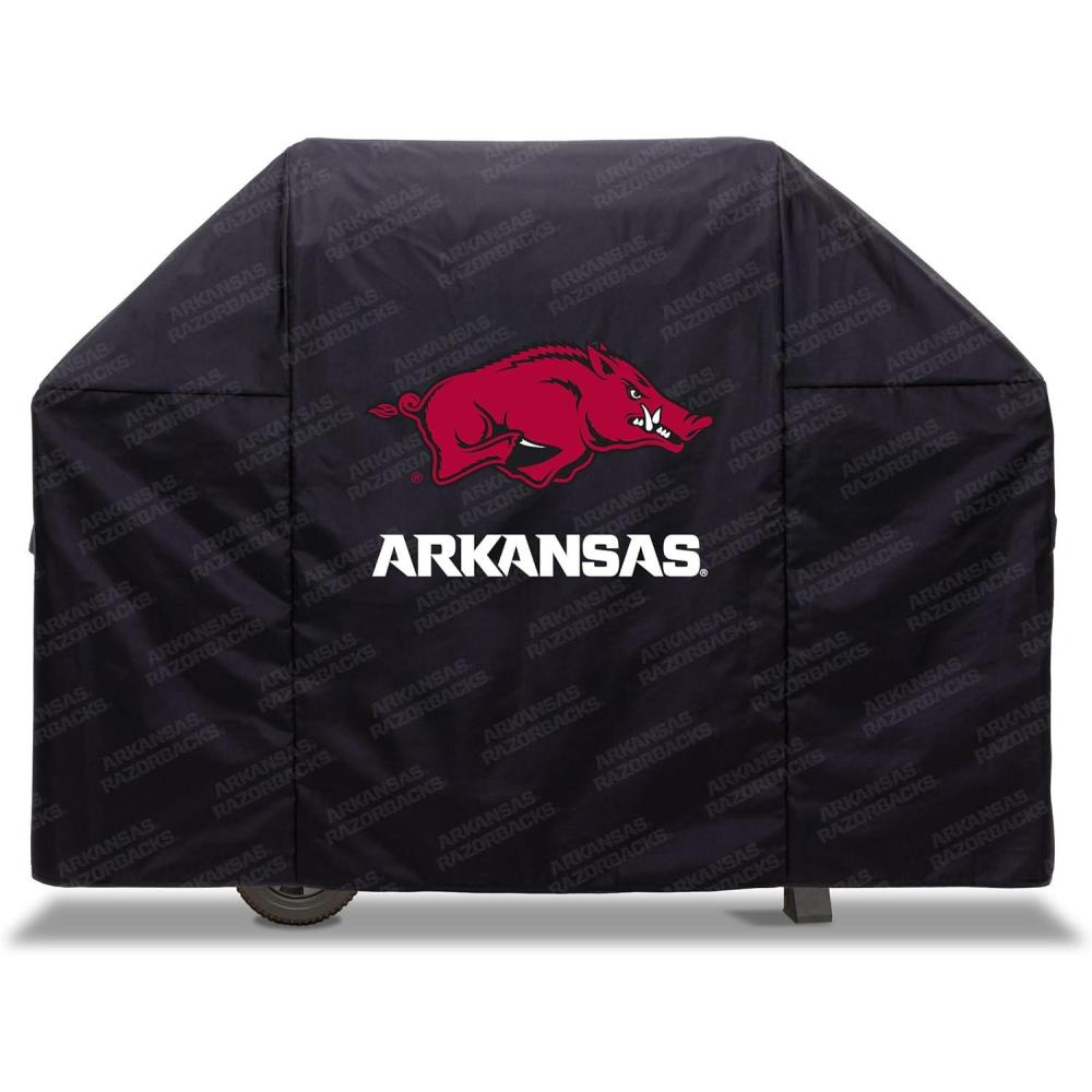 imageYouTheFan NCAA Heavy Duty Waterproof Grill Cover  UV Resistant Durable Polyester BBQ Cover Weatherproof Protection for Outdoor Gas or Charcoal Grills for Grills up to 5 WideArkansas Razorbacks