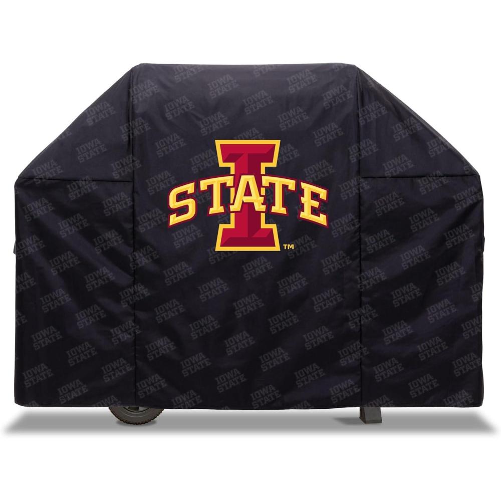 imageYouTheFan NCAA Heavy Duty Waterproof Grill Cover UV Resistant Durable Polyester BBQ Cover Weatherproof Protection for Outdoor Gas or Charcoal Grills for Grills up to 5 WideIowa State Cyclones