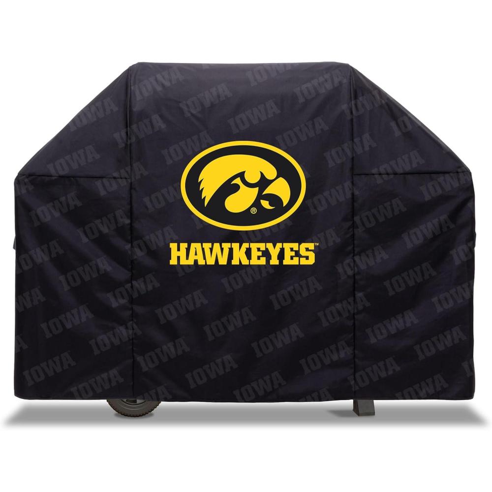 imageYouTheFan NCAA Heavy Duty Waterproof Grill Cover UV Resistant Durable Polyester BBQ Cover Weatherproof Protection for Outdoor Gas or Charcoal Grills for Grills up to 5 WideIowa Hawkeyes