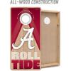 YouTheFan NCAA 2′ x 4′ Slogan Series Professional Wood Cornhole Game with Logo Bags(Alabama Crimson Tide)
