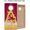 YouTheFan NCAA 2′ x 4′ Slogan Series Professional Wood Cornhole Game with Logo Bags(Arizona State Sun Devils)