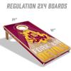 YouTheFan NCAA 2′ x 4′ Slogan Series Professional Wood Cornhole Game with Logo Bags(Arizona State Sun Devils)
