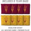 YouTheFan NCAA 2′ x 4′ Slogan Series Professional Wood Cornhole Game with Logo Bags(Arizona State Sun Devils)