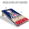 YouTheFan NCAA 2′ x 4′ Slogan Series Professional Wood Cornhole Game with Logo Bags(Arizona Wildcats)