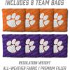 YouTheFan NCAA 2′ x 4′ Slogan Series Professional Wood Cornhole Game with Logo Bags(Clemson Tigers)