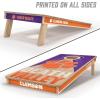 YouTheFan NCAA 2′ x 4′ Slogan Series Professional Wood Cornhole Game with Logo Bags(Clemson Tigers)