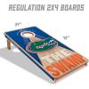 YouTheFan NCAA 2′ x 4′ Slogan Series Professional Wood Cornhole Game with Logo Bags(Florida Gators)