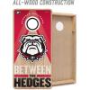 YouTheFan NCAA 2′ x 4′ Slogan Series Professional Wood Cornhole Game with Logo Bags(Georgia Bulldogs)