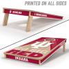 YouTheFan NCAA 2′ x 4′ Slogan Series Professional Wood Cornhole Game with Logo Bags(Indiana Hoosiers)