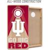 YouTheFan NCAA 2′ x 4′ Slogan Series Professional Wood Cornhole Game with Logo Bags(Indiana Hoosiers)
