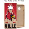 YouTheFan NCAA 2′ x 4′ Slogan Series Professional Wood Cornhole Game with Logo Bags(Louisville Cardinals)