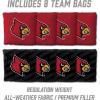 YouTheFan NCAA 2′ x 4′ Slogan Series Professional Wood Cornhole Game with Logo Bags(Louisville Cardinals)