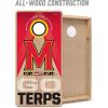 YouTheFan NCAA 2′ x 4′ Slogan Series Professional Wood Cornhole Game with Logo Bags(Maryland Terrapins)
