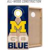 YouTheFan NCAA 2′ x 4′ Slogan Series Professional Wood Cornhole Game with Logo Bags(Michigan Wolverines)