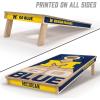 YouTheFan NCAA 2′ x 4′ Slogan Series Professional Wood Cornhole Game with Logo Bags(Michigan Wolverines)