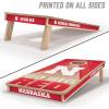 YouTheFan NCAA 2′ x 4′ Slogan Series Professional Wood Cornhole Game with Logo Bags(Nebraska Cornhuskers)