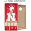 YouTheFan NCAA 2′ x 4′ Slogan Series Professional Wood Cornhole Game with Logo Bags(Nebraska Cornhuskers)