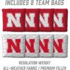 YouTheFan NCAA 2′ x 4′ Slogan Series Professional Wood Cornhole Game with Logo Bags(Nebraska Cornhuskers)