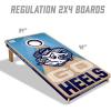 YouTheFan NCAA 2′ x 4′ Slogan Series Professional Wood Cornhole Game with Logo Bags(North Carolina Tar Heels)
