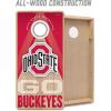 YouTheFan NCAA 2′ x 4′ Slogan Series Professional Wood Cornhole Game with Logo Bags(Ohio State Buckeyes)