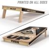 YouTheFan NCAA 2′ x 4′ Slogan Series Professional Wood Cornhole Game with Logo Bags(Purdue Boilermakers)