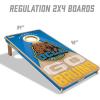 YouTheFan NCAA 2′ x 4′ Slogan Series Professional Wood Cornhole Game with Logo Bags(UCLA Bruins)