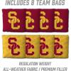 YouTheFan NCAA 2′ x 4′ Slogan Series Professional Wood Cornhole Game with Logo Bags(USC Trojans)