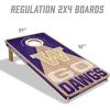 YouTheFan NCAA 2′ x 4′ Slogan Series Professional Wood Cornhole Game with Logo Bags(Washington Huskies)