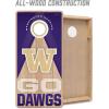 YouTheFan NCAA 2′ x 4′ Slogan Series Professional Wood Cornhole Game with Logo Bags(Washington Huskies)