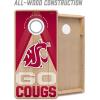 YouTheFan NCAA 2′ x 4′ Slogan Series Professional Wood Cornhole Game with Logo Bags(Washington State Cougars)