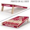 YouTheFan NCAA 2′ x 4′ Slogan Series Professional Wood Cornhole Game with Logo Bags(Washington State Cougars)
