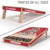 YouTheFan NCAA 2′ x 4′ Slogan Series Professional Wood Cornhole Game with Logo Bags(Wisconsin Badgers)