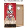 YouTheFan NCAA 2′ x 4′ Slogan Series Professional Wood Cornhole Game with Logo Bags(Wisconsin Badgers)