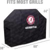 YouTheFan NCAA Heavy Duty Waterproof Grill Cover – UV Resistant, Durable Polyester BBQ Cover, Weatherproof Protection for Outdoor Gas or Charcoal Grills, for Grills up to 5’ Wide(Alabama Crimson Tide)